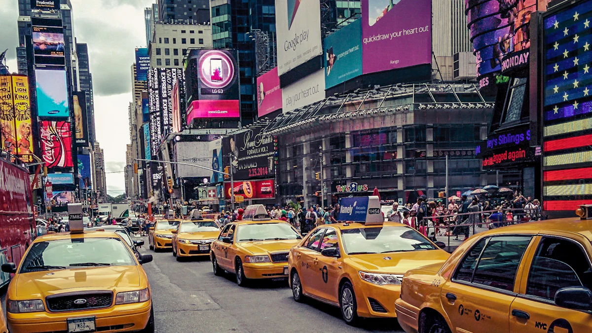 The Impact of Taxi Advertising Screens on Rideshare and Taxi Management